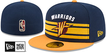Warriors 2026 NBA TIP OFF Navy-Gold Fitted Hat by New Era
