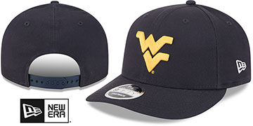 West Virginia LOW-CROWN TEAM-BASIC SNAPBACK Navy Hat by New Era