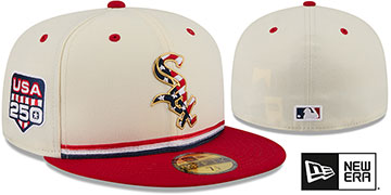 White Sox 2026 JULY 4TH STARS N STRIPES Fitted Hat by New Era