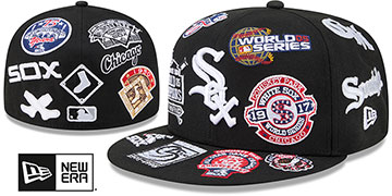 White Sox 'ALL-OVER' Black Fitted Hat by New Era