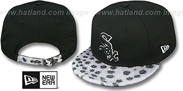 White Sox DALMATION ANIMALISTIC-FUR VIZA STRAPBACK Hat by New Era