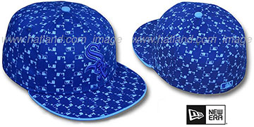 White Sox MLB FLOCKING Royal Fitted Hat by New Era