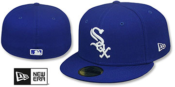 White Sox TEAM-BASIC Royal-White Fitted Hat by New Era