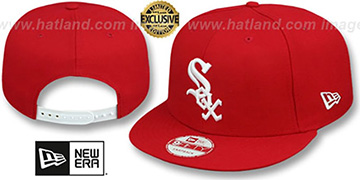 White Sox TEAM-BASIC SNAPBACK Red-White Hat by New Era