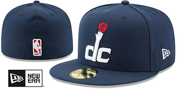 Wizards NBA TEAM-BASIC Navy Fitted Hat by New Era