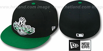 Yankees 2009 CHAMPIONS CREST Black-Green Hat by New Era