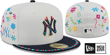 Yankees 2026 LATIN HERITAGE Stone-Navy Fitted Hat by New Era