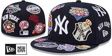 Yankees 'ALL-OVER' Navy Fitted Hat by New Era