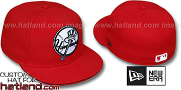 Yankees ALTERNATE BIG-ONE Red-Black Fitted Hat by New Era