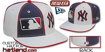 Yankees 'DOUBLE WHAMMY' Navy-White Fitted Hat