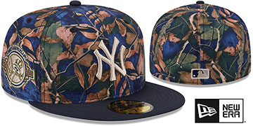 Yankees 'LEAVES SIDE-PATCH' Multi-Navy Fitted Hat by New Era