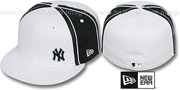 Yankees WILLIAM-III FLAWLESS White-Black Fitted Hat by New Era