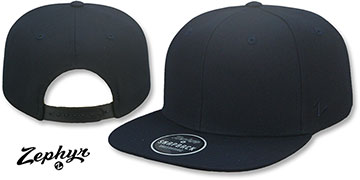 Zephyr BLANK SNAPBACK Black Adjustable Hat