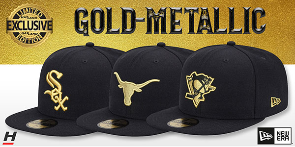 Exclusive Gold-Metallic Hats