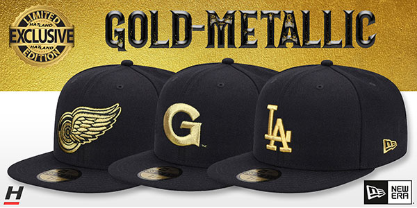 Exclusive Gold-Metallic Hats