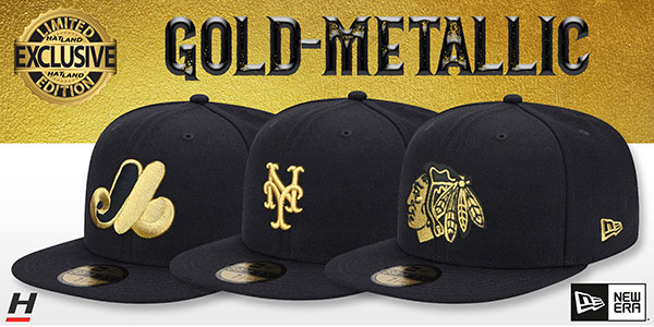 Exclusive Gold-Metallic Hats