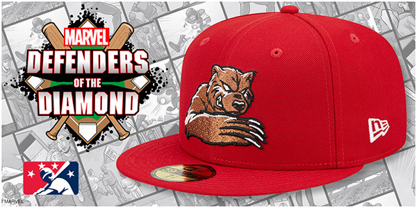 MiLB Marvel Defenders Hats