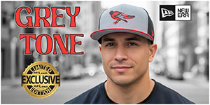 Exclusive Grey Tone Hats: Shades of grey. Levels of cool. Step out in light grey front panels