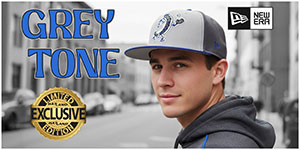 Exclusive Grey Tone Hats: Shades of grey. Levels of cool. Step out in light grey front panels