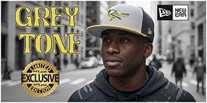 Exclusive Grey Tone Hats: Shades of grey. Levels of cool. Step out in light grey front panels