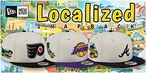 Localized Snapback Hats: Rep your team and your roots in style with the LOCALIZED SNAPBACK Chrome by New Era with a clean chrome crown