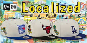Localized Snapback Hats: Rep your team and your roots in style with the LOCALIZED SNAPBACK Chrome by New Era with a clean chrome crown