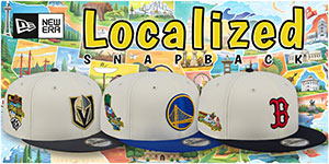 Localized Snapback Hats: Rep your team and your roots in style with the LOCALIZED SNAPBACK Chrome by New Era with a clean chrome crown