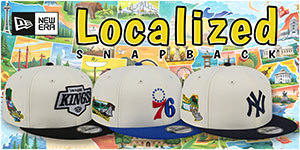 Localized Snapback Hats: Rep your team and your roots in style with the LOCALIZED SNAPBACK Chrome by New Era with a clean chrome crown