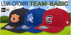 Low-Crown Team-Basic Hats:A clean