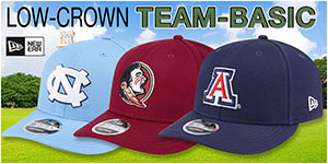 Low-Crown Team-Basic Hats:A clean