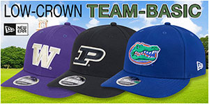 Low-Crown Team-Basic Hats:A clean