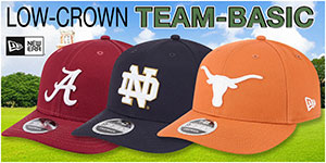 Low-Crown Team-Basic Hats:A clean