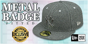 Metal Badge Fitted Hats