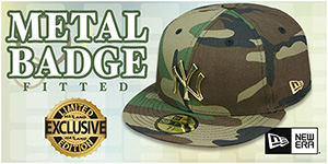 Metal Badge Fitted Hats