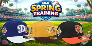 MLB Spring Training Hats: Show off your team spirit as baseball's newcomers and biggest stars gear up for the new season. Don't miss out on these Low-Profile 59FIFTY Fitteds with Grapefruit or Cactus League details and Official 2026 Spring Training Side-Patch!
