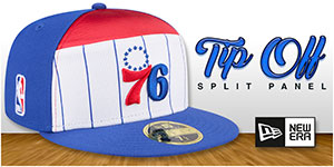NBA Split Panel Tip Off Hats: Split the panels. Own the moment. The NBA Split Panel Tip Off Fitted Hats are a bold design that brings team pride front and center that brings team pride front and center. With premium construction and vibrant split-panel detailing