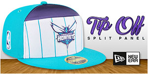 NBA Split Panel Tip Off Hats: Split the panels. Own the moment. The NBA Split Panel Tip Off Fitted Hats are a bold design that brings team pride front and center that brings team pride front and center. With premium construction and vibrant split-panel detailing