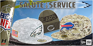 NFL Salute to Service Hats: Show your team spirit and salute our heroes with the official NFL Salute to Service 59FIFTY