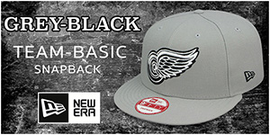 Grey-Black Team-Basic Snapback Hats