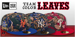 Team-Color Leaves Hats: Stand out in every inning with this bold LEAVES Side-Patch 59FIFTY