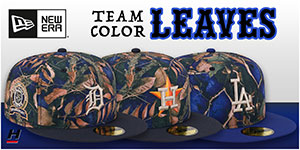 Team-Color Leaves Hats: Stand out in every inning with this bold LEAVES Side-Patch 59FIFTY