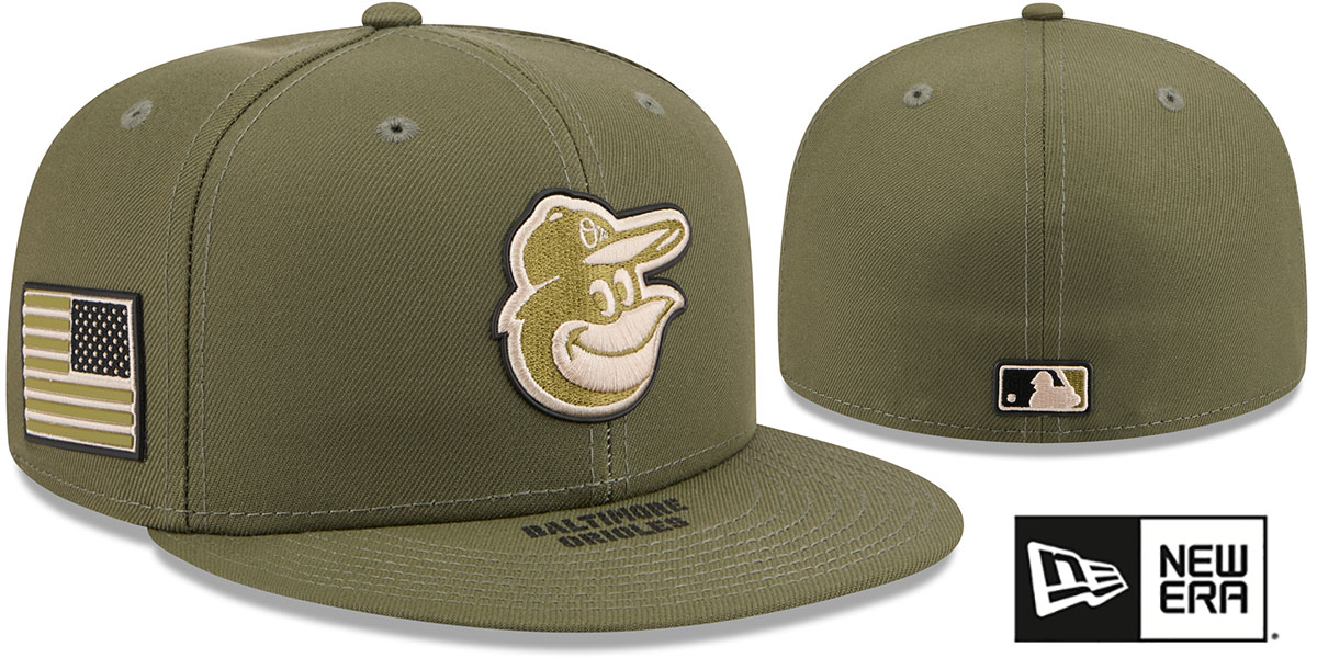 Baltimore Orioles 2026 ARMED FORCES STARS N STRIPES Hat by New Era