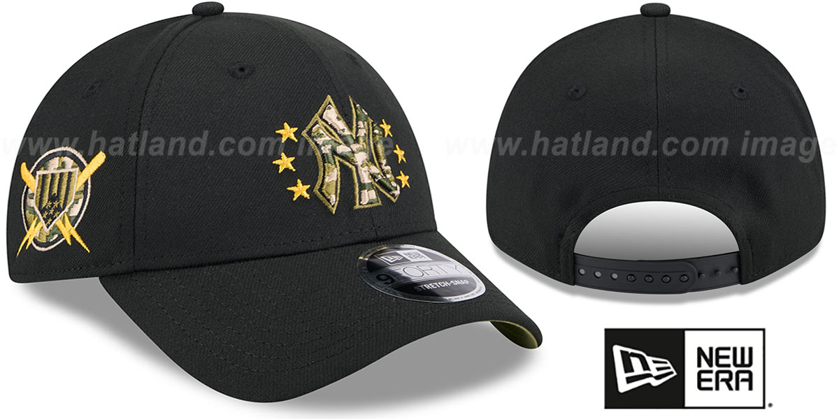 New York Yankees 2024 ARMED FORCES STARS N STRIPES STRETCH SNAP Hat by New Era