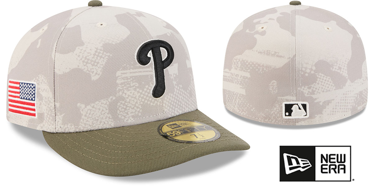 Philadelphia Phillies 2025 ARMED FORCES STARS N STRIPES Hat by New Era