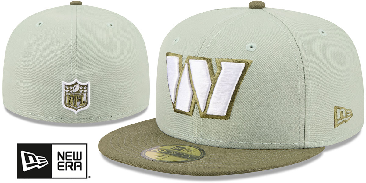 Washington Commanders 2026 COLOR PACK Sage-Olive Fitted Hat by New Era