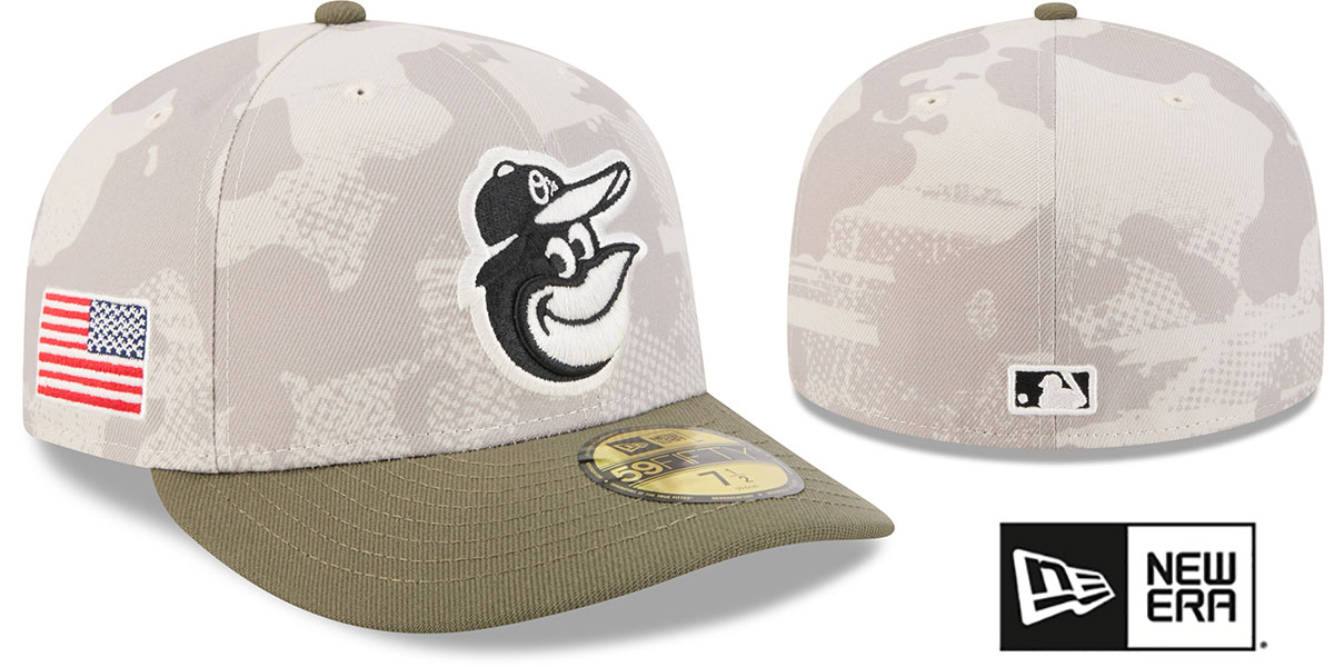 Baltimore Orioles 2025 ARMED FORCES STARS N STRIPES Hat by New Era