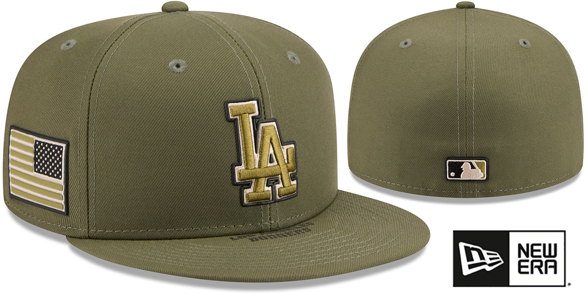 Los Angeles Dodgers 2026 ARMED FORCES STARS N STRIPES Hat by New Era