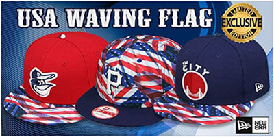 Exclusive USA Waving Flag Hats