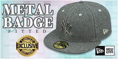 Metal Badge Fitted Hats