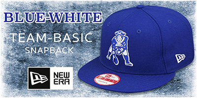 Royal-White Team-Basic Snapback Hats